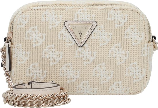 GUESS Vikky II Camera Crossbody, Borsa a Tracolla Donna, Logo Nero, One Size : Guess