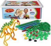Spaghetteez - Bouwbox 200pcs - Flexibele Bouwstaafjes - Speelgoed 5,6,7,8 Jaar Jongens en Meisjes- Constructie Speelgoed- Montessori Speelgoed- Educatief Speelgoed