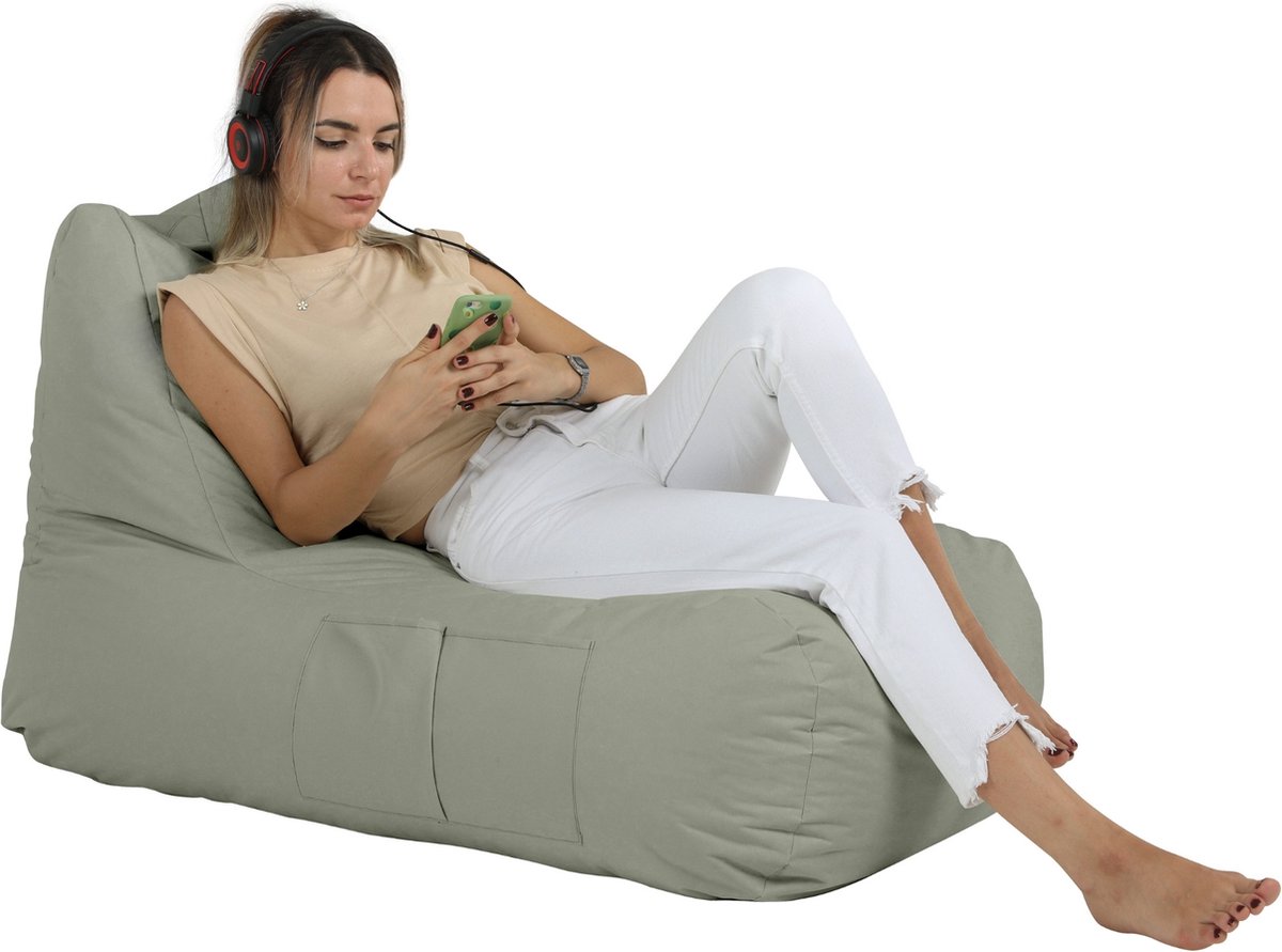 Xoft Living - Zitzak Lounge - Grijs - Volwassenen & Kinderen