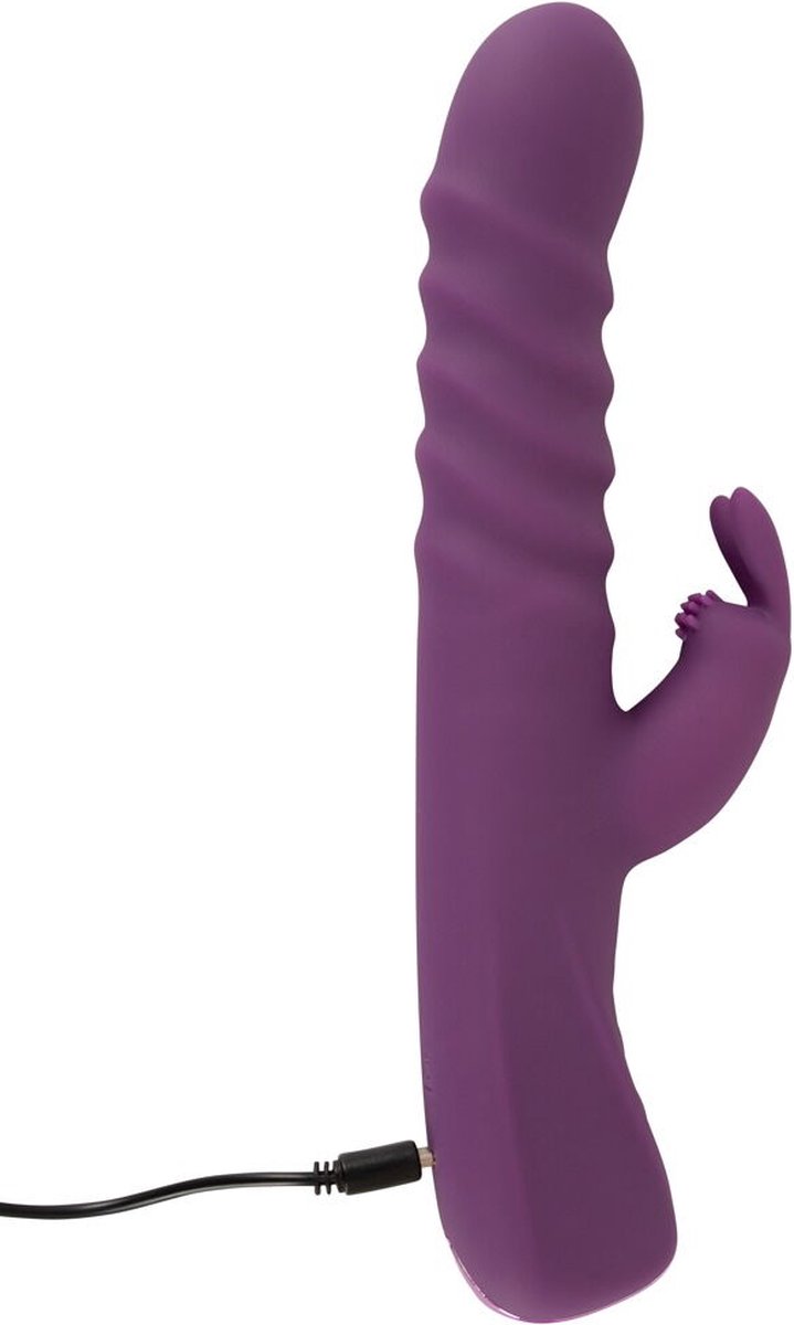 Lusty Toys ® Siliconen Paarse Rabbit Vibrator Met Twee Functies