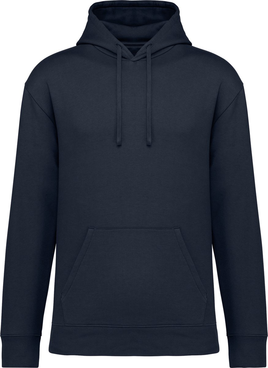 Native Spirit Ecologische uniseks sweater met capuchon en afhangende mouwen in geborsteld fleece NS436 - Navy Blue - XXL