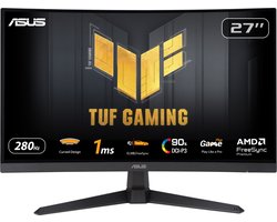 ASUS TUF Gaming VG27VQM1B - FHD Curved Gaming Monitor - 280Hz - FreeSync Premium - 27 Inch