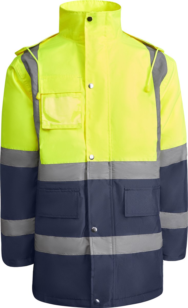 Roly Jacket Merak RY9320 55/Fluor 221 Marineblauw