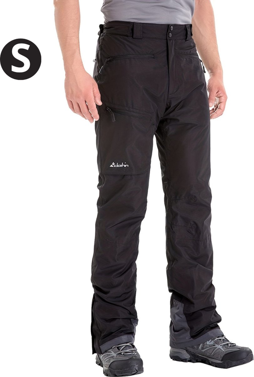 Nivard Skibroek Skipak Snowboard Broek Winterbroek Sneeuwbroek Heren Wintersport Buiten Zwart