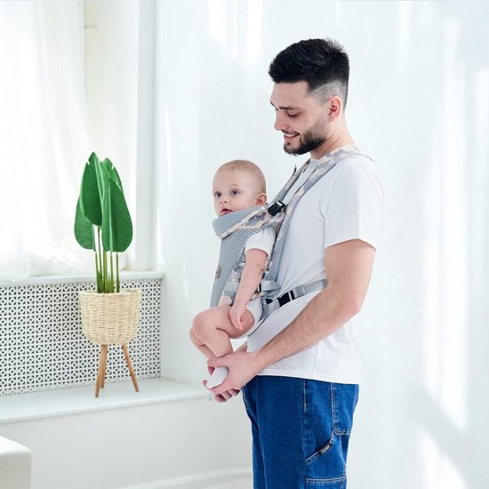 (stijl B) Draagzak Wrap - Handsfree Ergonomisch Draagbaar 4 in 1 Draagzak voor pasgeborenen - Zachte rugdrager - voor baby's van 3-20KG 3-36 maanden - Draagzak Baby - Draagdoek - Kinderdrager - Babydrager - Drager van $ — afbeelding 5