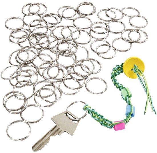 Porte-clés, D : 25 mm, 100 pièces