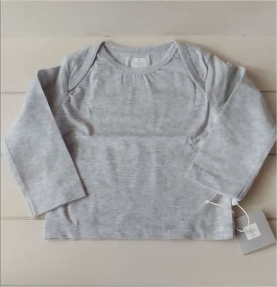 Babyface t-shirt longsleeve uni grijs melee maat 62/68
