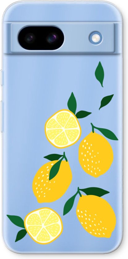 Case Company® - Coque adaptée pour Google Pixel 8a - Tu es mon citron - Coque de téléphone souple - Protection sur tous les côtés et bord de l'écran