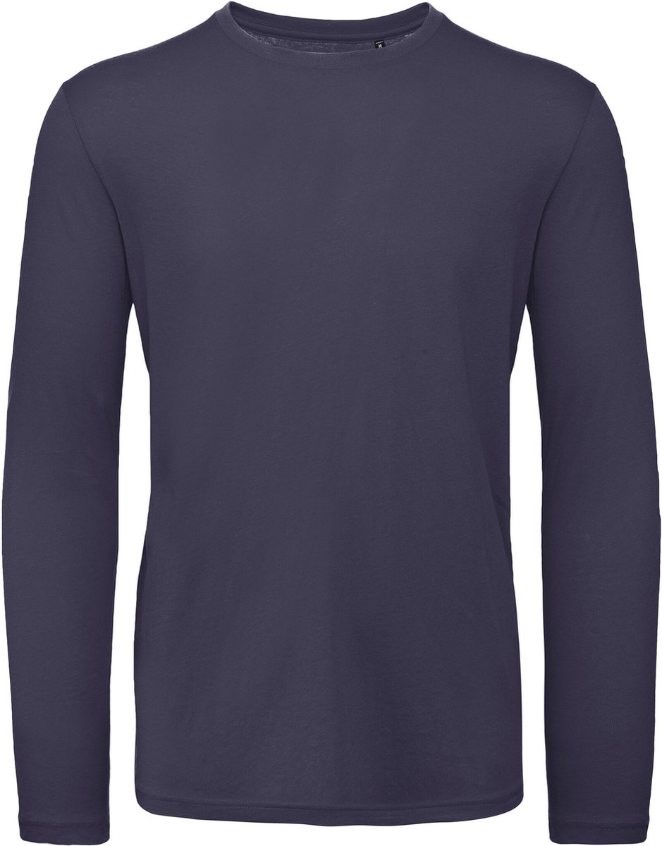 B&C Men's organic Inspire long-sleeve T-shirt CGTM070 - Urban Navy - XL