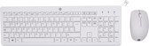 HP 230 - Draadloos Toetsenbord en Muis - Qwerty - Wit