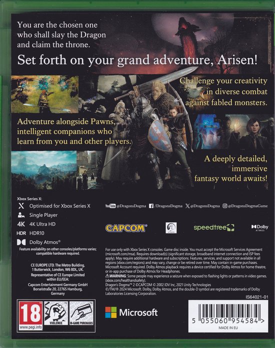 DRAGON'S DOGMA 2 Sur Xbox Series X - Neuf, Version FR, Multi-langues, Capcom