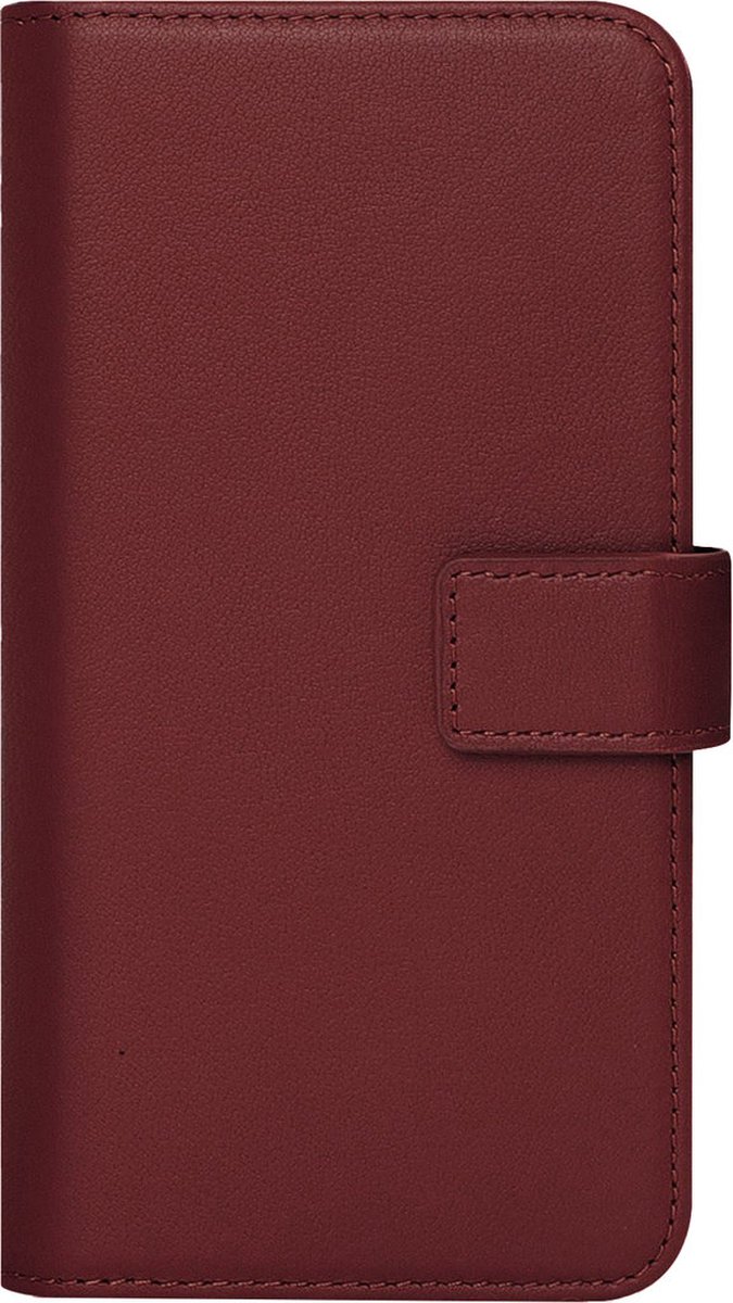 Caseuals Echt Lederen Portemonnee/Boekhoesje - Krachtige magneetsluiting - geschikt voor Apple iPhone 14 Pro - Rood
