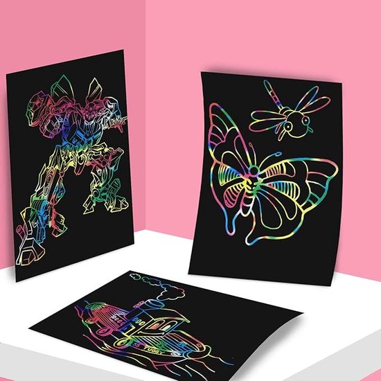 Magical Scratch Pad A4 - Rainbow