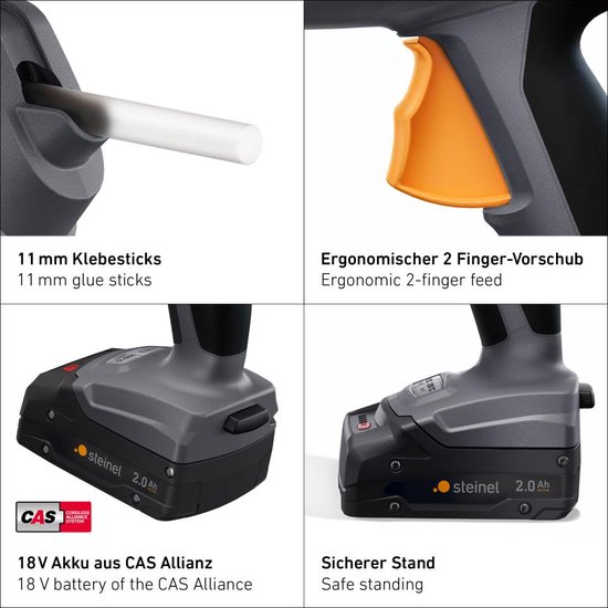 Steinel MOBILEGLUE 5011 FS Pistolet à colle sans fil sans batterie, sans chargeur 11