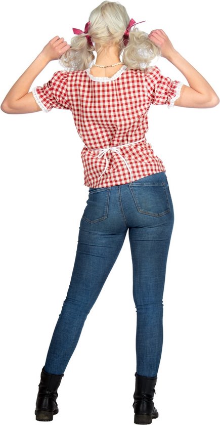 Blouse Tyrolienne Bordeaux Dames Lilly - Taille 40