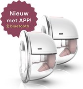 Bol.com Youha - Elektrische draadloze borstkolf met app - dubbelzijdig kolven - Gen 2 – oplaadbare draagbare borstkolf - draadlo... aanbieding