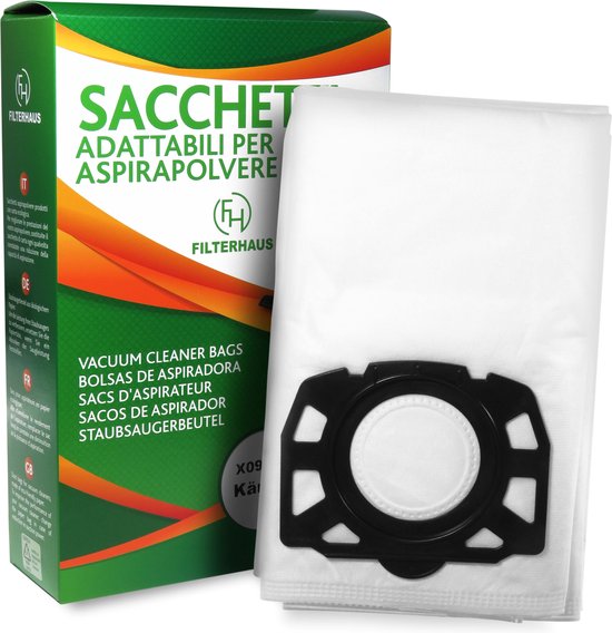 Lot De 10 Sacs D'aspirateur Pour Kärcher MV6 Premium - Référence 2.863-006.0