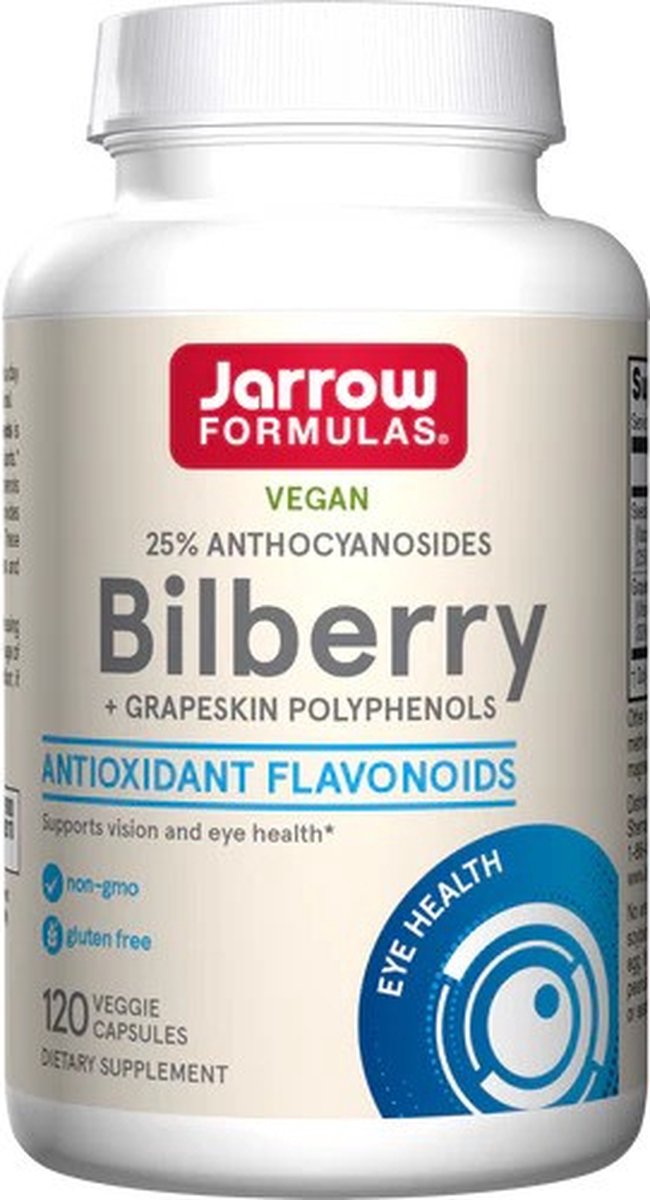 Goedkoopste Bilberry Grapeskin 120 capsules met Zweedse bosbes, OPC, resveratrol, pycnogenol | Jarrow Formulas