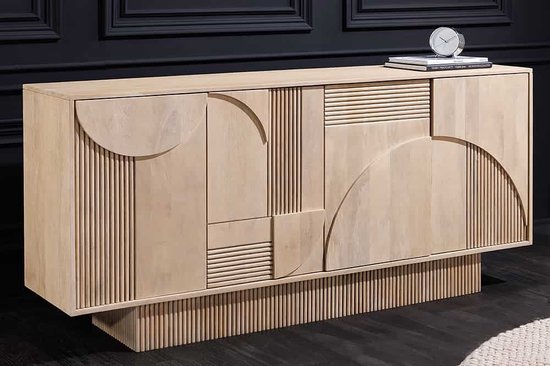Invicta Interior Design dressoir ART DECO - Wit mangohout - 44060 | bol