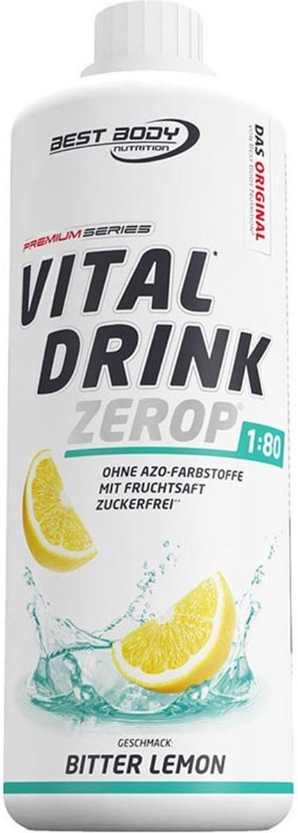 Goedkoopste Low Carb Vital Drink 1000ml Bitter Lemon