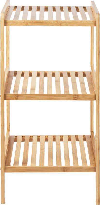 GreenBlue - Support de salle de bain - Support de salle de bain - Meubles de salle de bain - Support de rangement - bambou - 370x330x780mm - 3 étagères - GB321