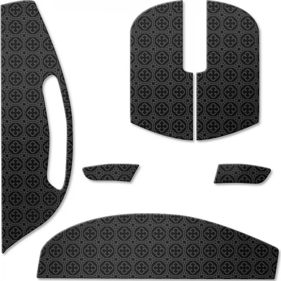 Lamzu Atlantis OG V2 Zwart - Grip tape - 0,4 mm dikte - Voor de Lamzu Atlantis OG V2 Pro - Zwart