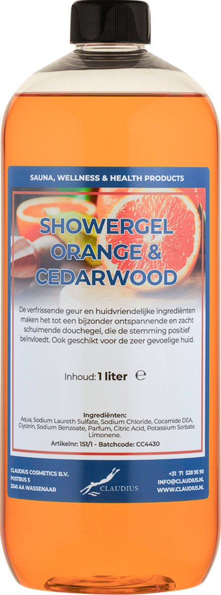 Goedkoopste Douchegel Sweet Orange & Cedarwood 1 liter - showergel