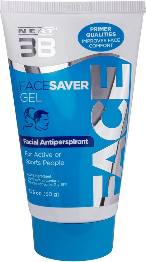 Neat Feat - Face Saver Anti Transpirant - voorkomt overmatig zweten in het gezicht - gel tube 50g