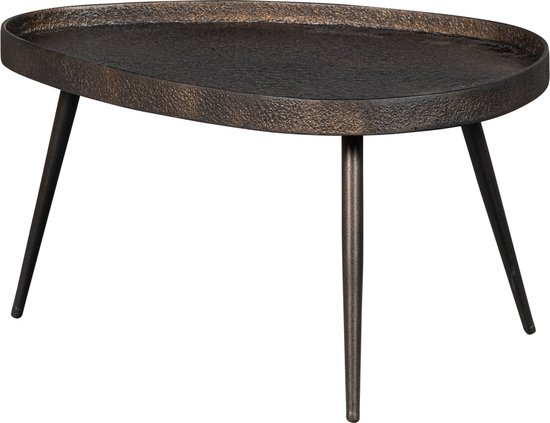 BePureHome Tables d'appoint Brut - Zinc - Bronze Antique - 39x71x52