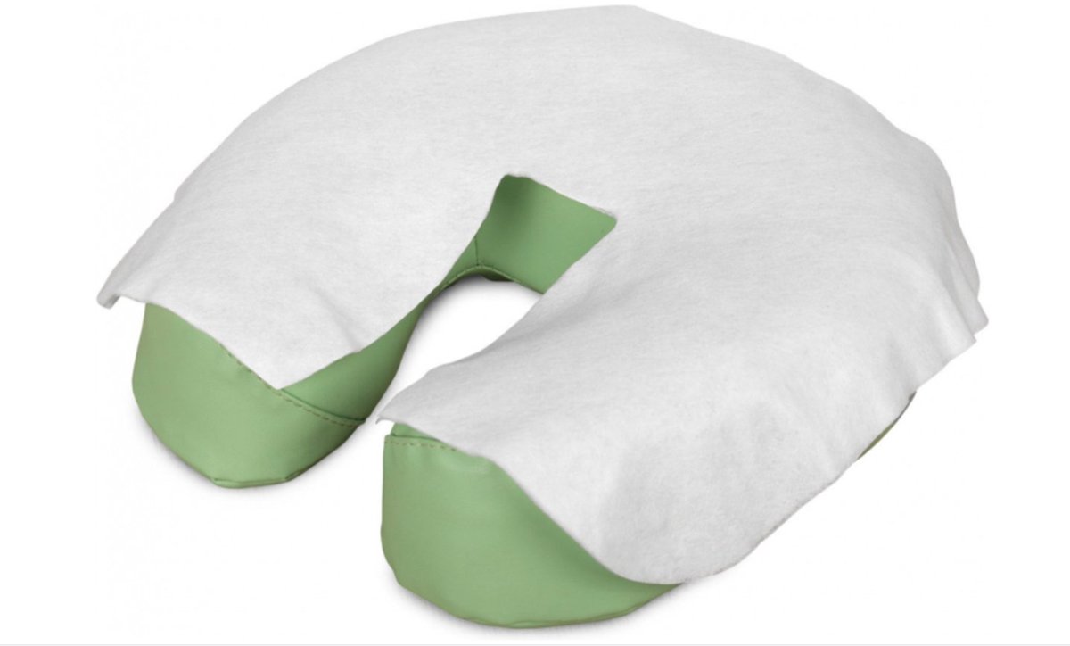 Goedkoopste Habys - Disposable face cover voor massagetafels - hoofdsteun hoesjes - Gezichtskussens 400 stuks - Y vorm