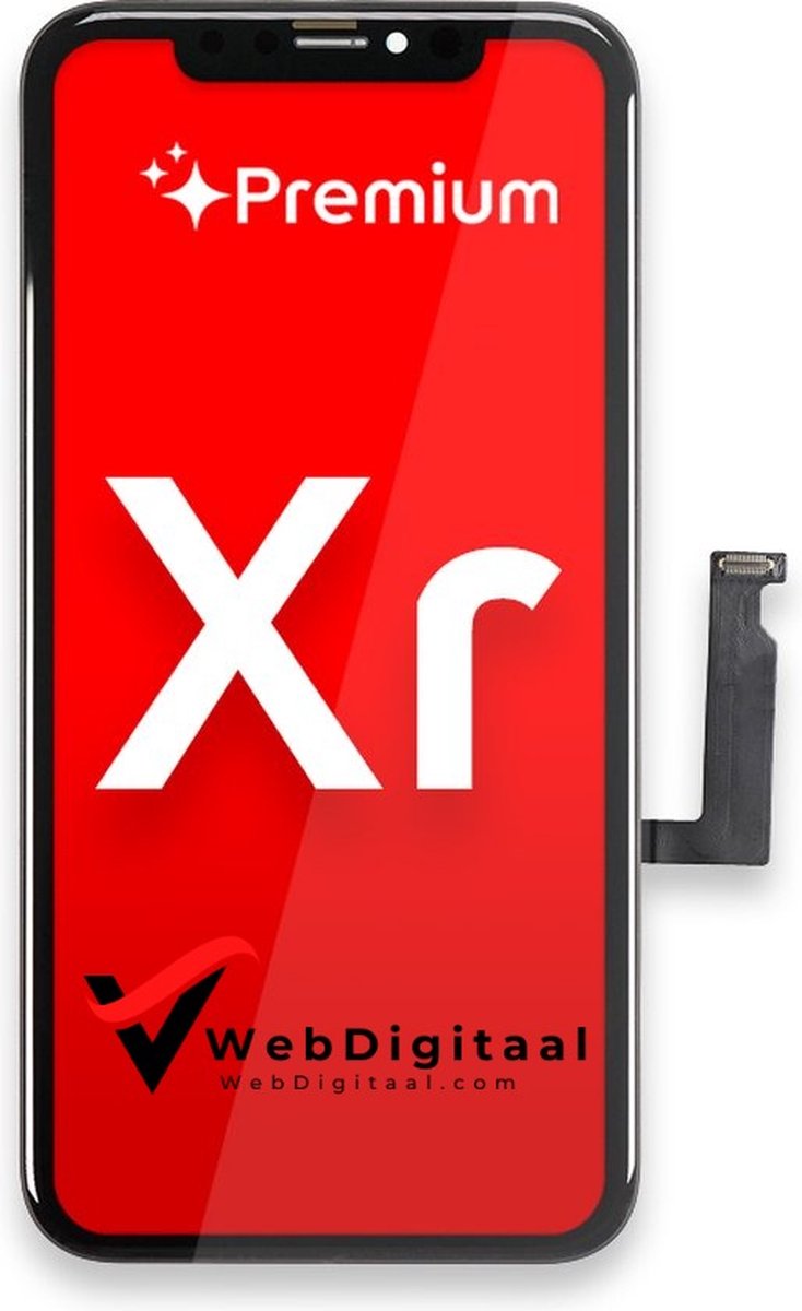 Geschikt Voor Apple iPhone XR LCD Display + Touchscreen - Premium Quality - Zwart - Scherm - Vervang Scherm - Beeldscherm - Touch screen - WebDigitaal