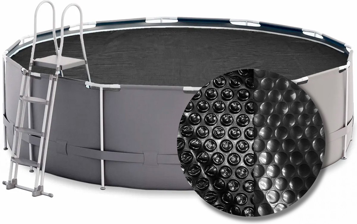 W'eau Premium Solar Cover rond zwart-Ø 420 cm