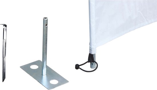 Bo-Camp - Windschermharing - Met plaat - 30 cm - 4 Stuks van Bo-Camp — afbeelding 2