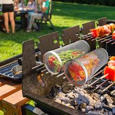 Panier Barbecue Acier Inoxydable 2 Pièces – Grille Légumes Et Fruits De Mer – Cuisson Saine Et Facile