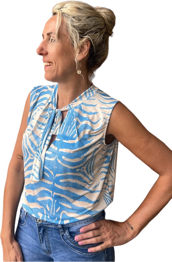 iz-naiz-travel-top-met-strik-zebra-blue-bol