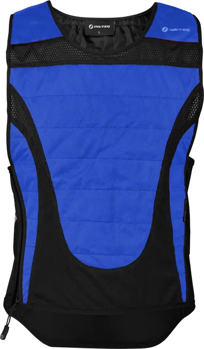 INUTEQ Bodycool Pro X - Werkt met Water - Lichtgewicht - Tot 8 Uur Koeling - Blauw - Maat 2XS
