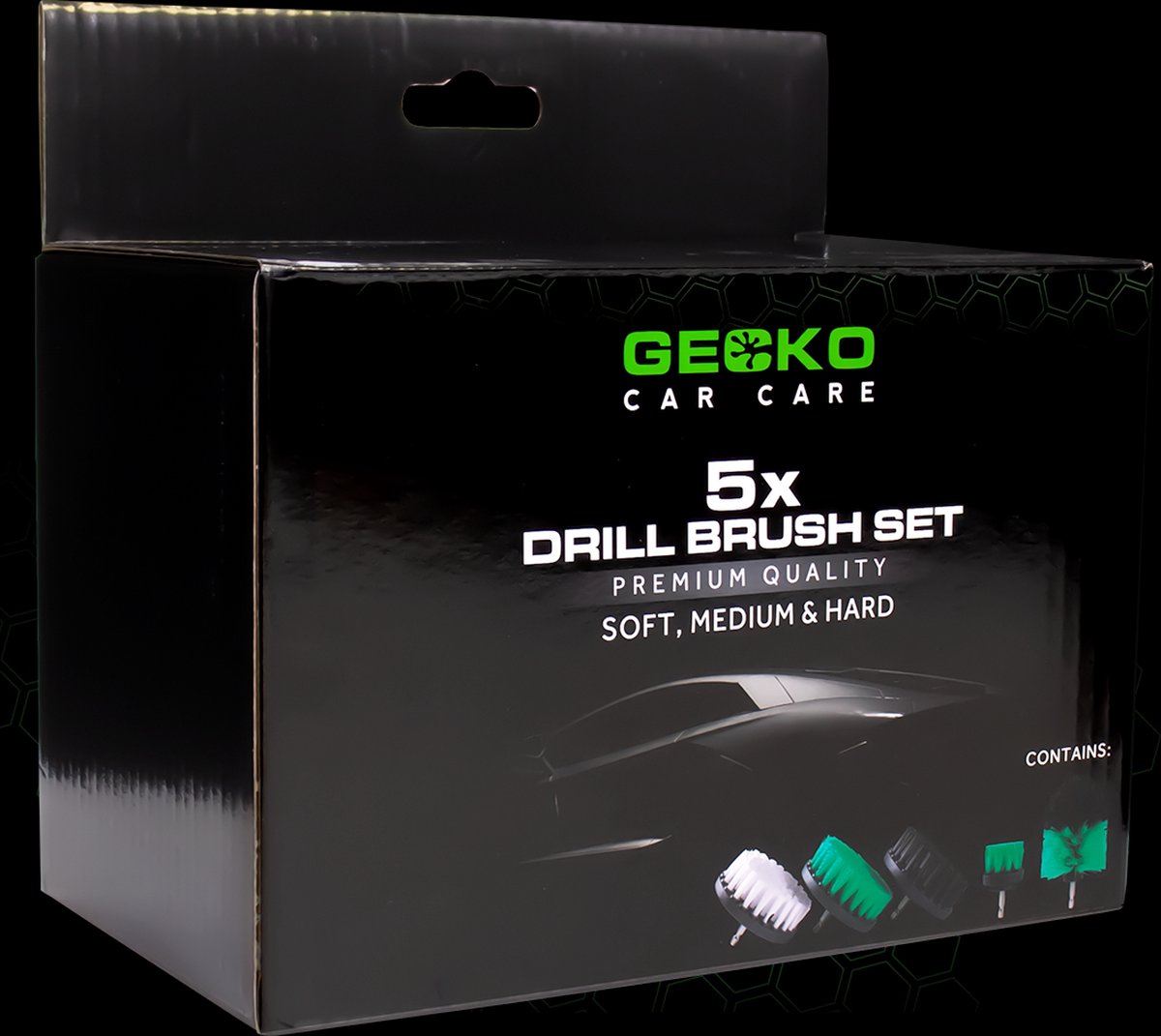 Gecko Car Care Gecko boorborstel-set 5stk