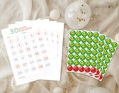 Maandplanner + Stickers - Goede Voornemens - Structuurjunkie - ADHD Hulp - Maandplanner - School Planner - Gezond Leven - Fitness Motivatie - Afvallen - Huiswerk Kalender - Motivatie Kaarten met Stickers - Aftelkalender