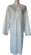 Dames Nachtjapon Gebloemd Lichtblauw 4XL