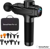 Bol.com SensuPulse Pro V2 Massage Gun - Professioneel Massage Apparaat - 12 Opzetstukken - 30 Snelheden - Spierherstel en Ontspa... aanbieding