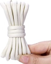 Consumerce® Ronde Schoenveters Crème 140cm – Schoenveter – Schoen Veters Plat – Sneaker Laces – Sneakerveters – Schoenen – Wandelschoenen Veter – Heren Dames Jongens Meisjes - Skateboard Sneakers