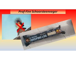Prof-Fire | Professionele Schoorsteenreiniger FSC - Schoorsteenveger | Veegblok 1,2 kg | Top Kwaliteit + Certificaat - Anti Roet - Anti Teer -Professionele Kwaliteit