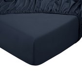 Hoeslaken - 100% coton naturel - 180x200 - marine