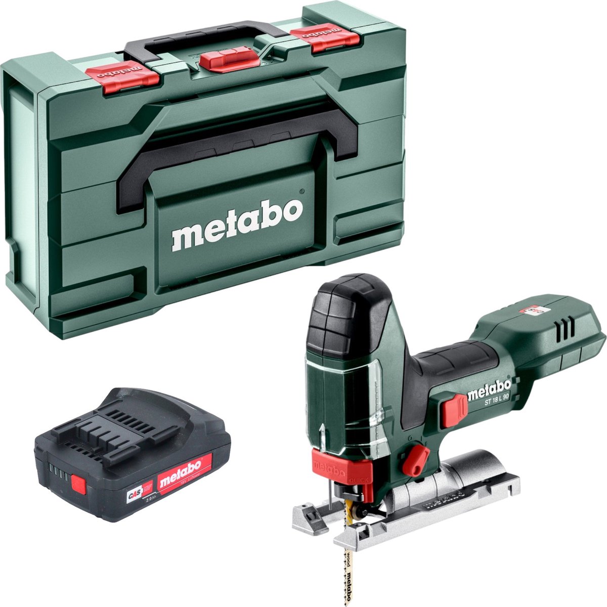 Metabo ST 18 L 90 accudecoupeerzaag 18 V 90 mm + 1x accu 2.0 Ah + x zonder oplader