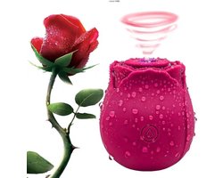 Lovemytoy® Roos Vibrator – Clitoris Zuiger met 10 Standen – Bloem Vibrator voor Vrouwen – Waterdicht & Oplaadbaar Sex Toy