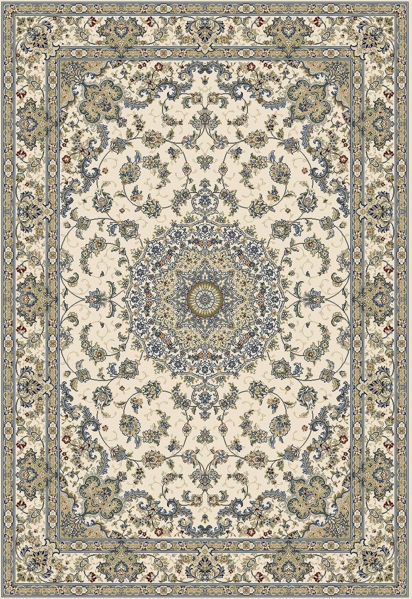 Rugsman Classico 057.0418.6464 Vloerkleed - 200 x 290 cm - Ivoor - Rechthoekig - Polypropylene - Eetkamer, Woonkamer - Medallion - Klassiek
