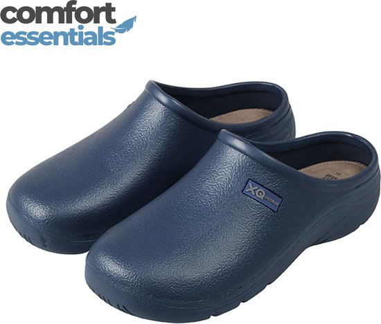 Foto: Klompen heren tuinklompen heren navy blauw maat 43 tuinschoenen werkschoenen werkklompen slippers heren clogs heren instappers heren