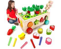 motoriekspeelgoed,7-in-1 boerderijspel, vanaf 2 jaar, educatief speelgoed, cadeau voor meisjes en jongens, peuters