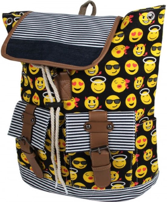 Foto: Rugzak smiley emoticon strand vakantie kind 40 x 34 cm