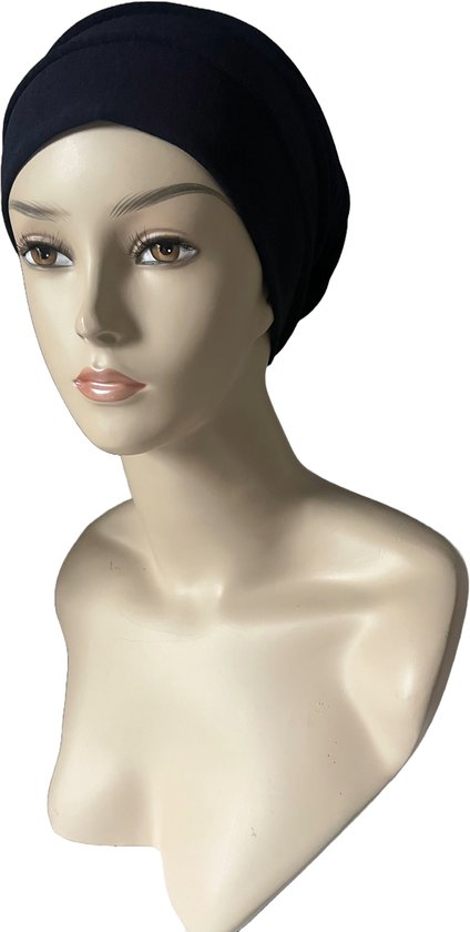 Hair4life - Chemo muts - Muts dames - Muts - Alopecia - Hoofddeksel - Blauw